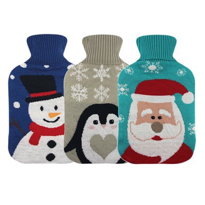 Christmas Kub Dej Hnab Knitted Npog