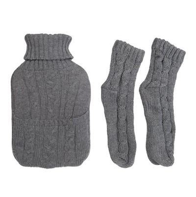 Festival Gift Knitted Hot Water Bottle Cover
