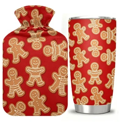 Kub Dej Lub raj mis Christmas Npog Thiab Stainless Hlau Thermos Bottle Set