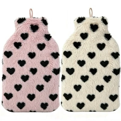 Tshiab Tsim kom sov 2000ml Faux Fur Plush Kub Dej Hnab Npog